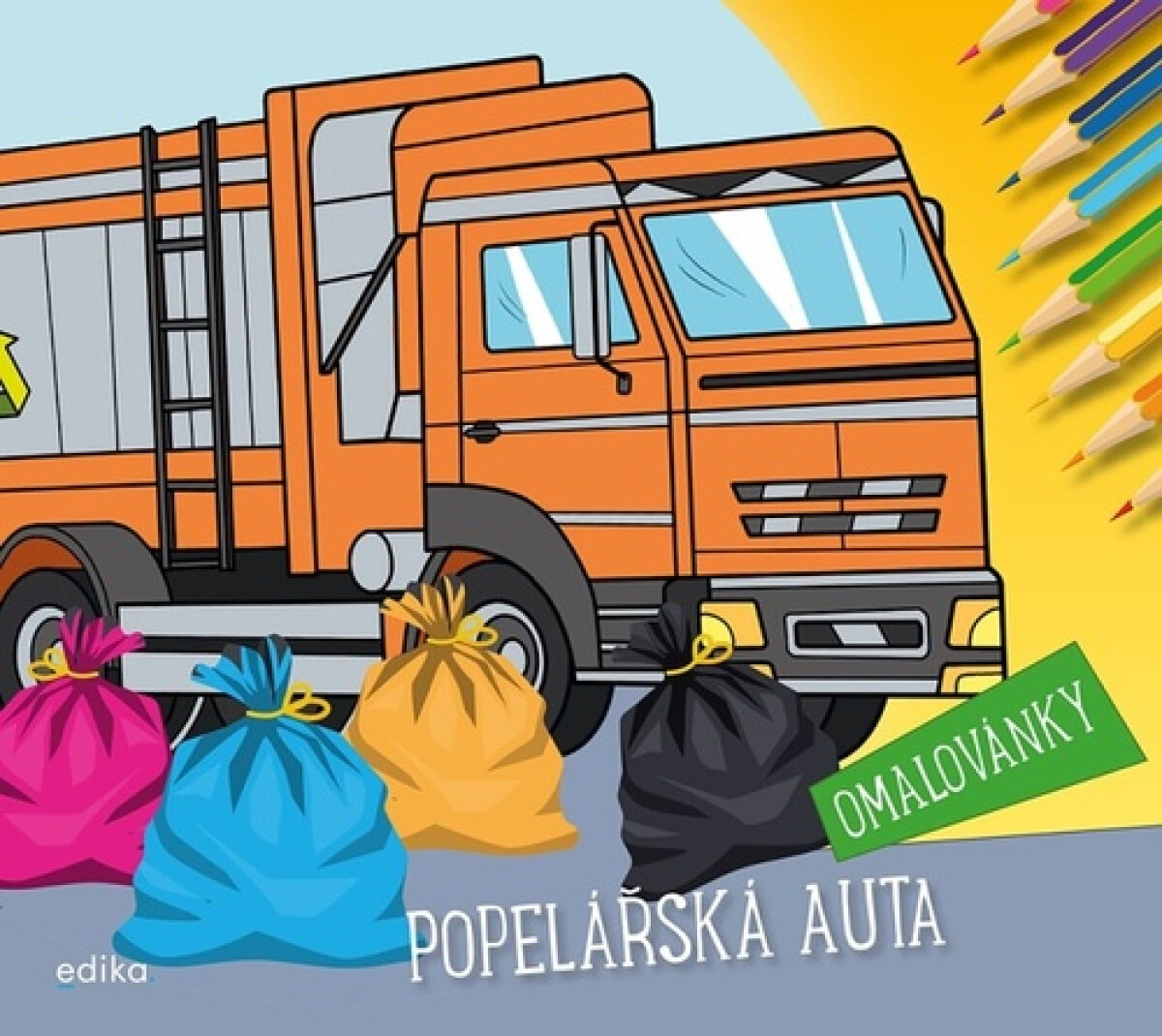 Popelářská auta omalovánky - Michaela Tučková