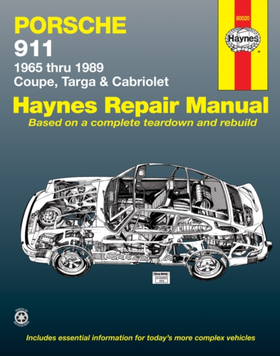 Kniha Porsche 911 (1965-1989) for Coupe, Targa a Cabriolet Haynes Repair Manual (USA)