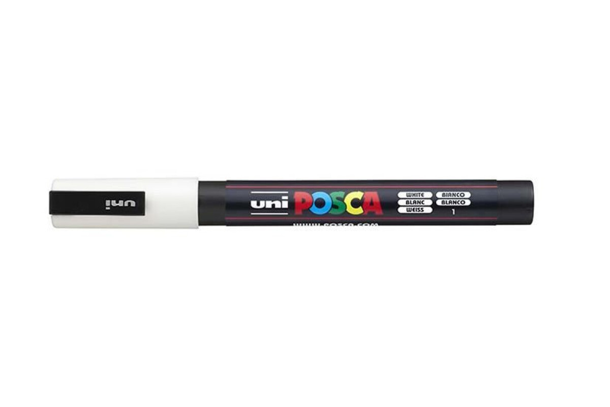 Levně Akrylová fixa Uni Posca PC-3M – 01 bílá