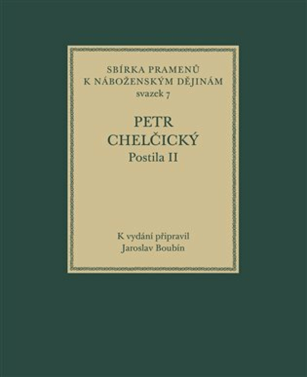 Kniha Postila II - Sbírka pramenů k náboženským dějinám sv. 7