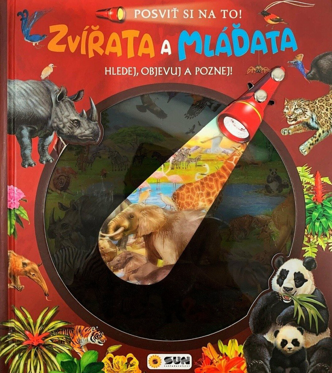 Kniha Posviť si na to! Zvířata a Mláďata