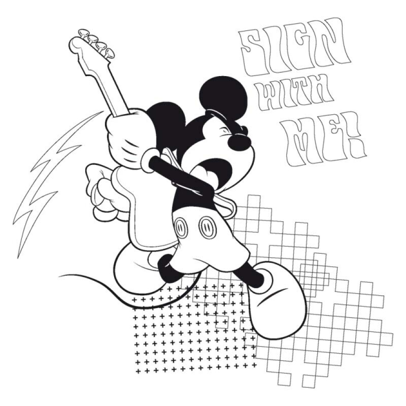 Kalendář - W. Disney Mickey Mouse omalovánkový - nástěnný (CZ, SK, HU, GB) (obrázek 10)
