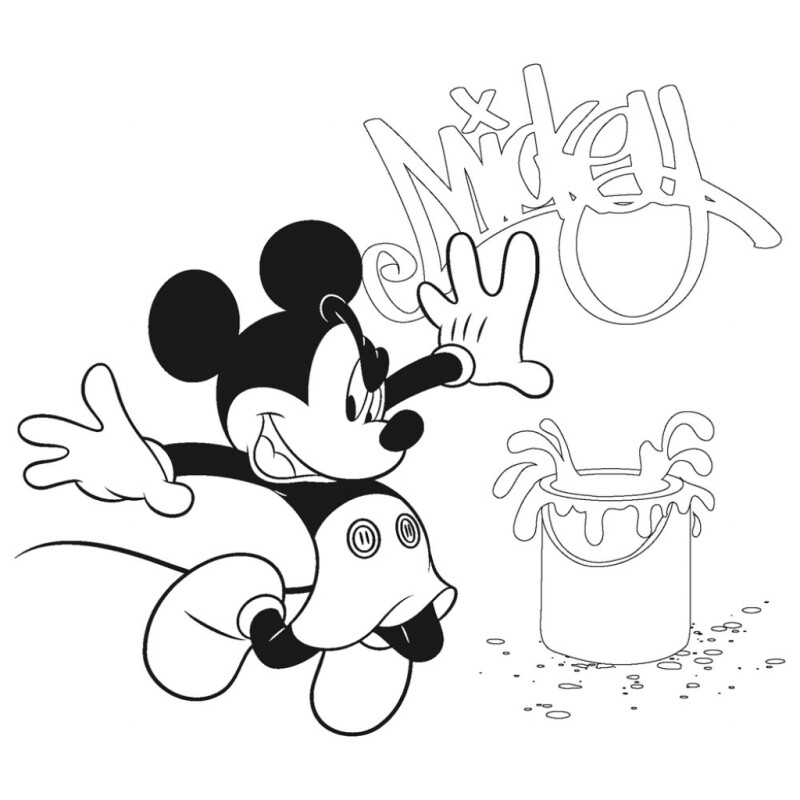Kalendář - W. Disney Mickey Mouse omalovánkový - nástěnný (CZ, SK, HU, GB) (obrázek 24)