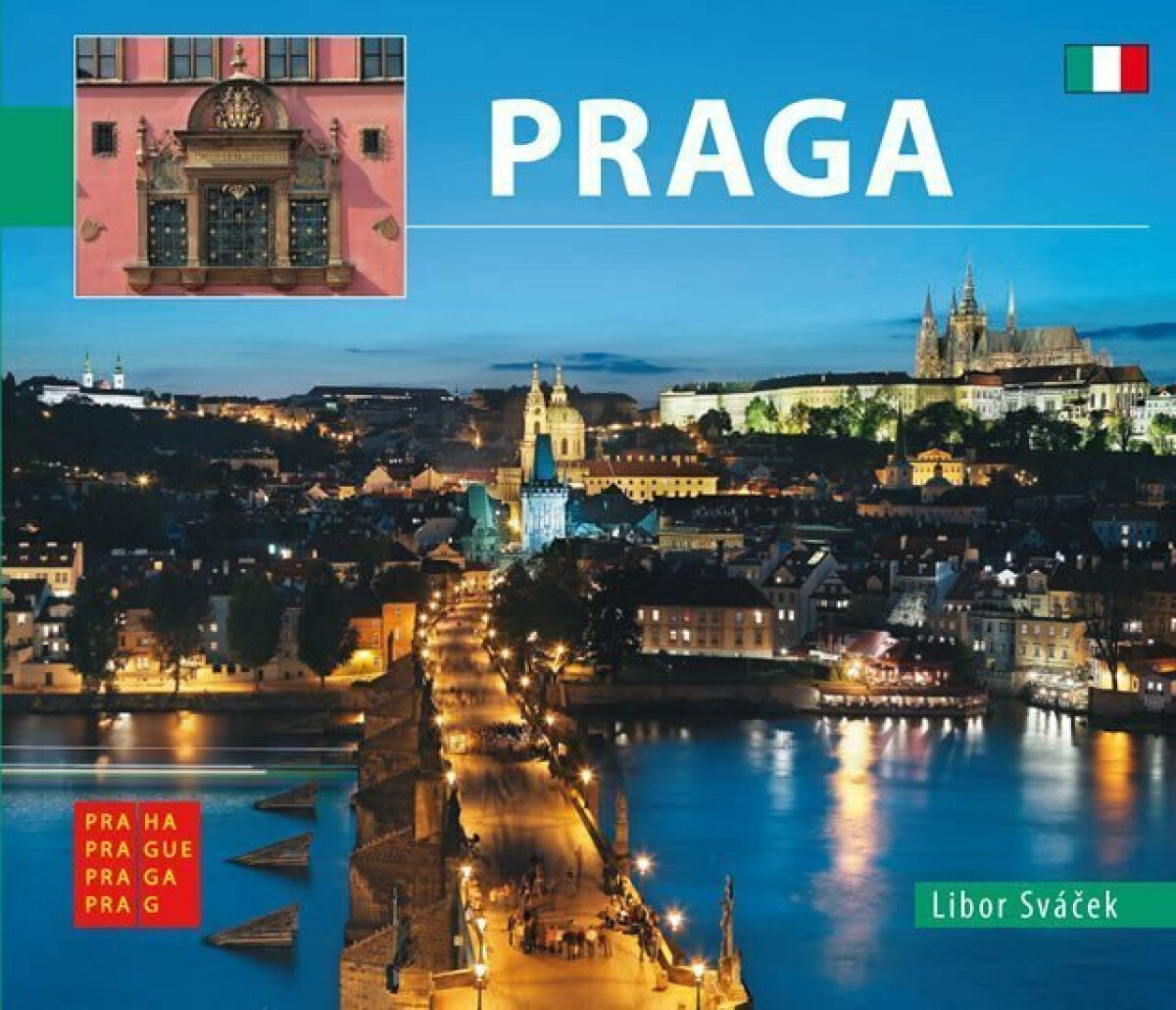 Kniha Praha - malá/italsky