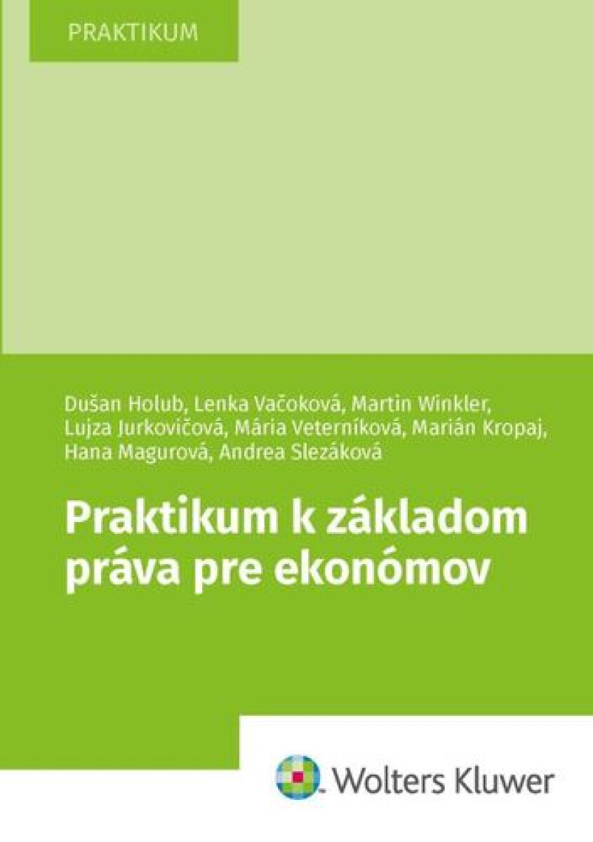 Kniha Praktikum k základom práva pre ekonómov