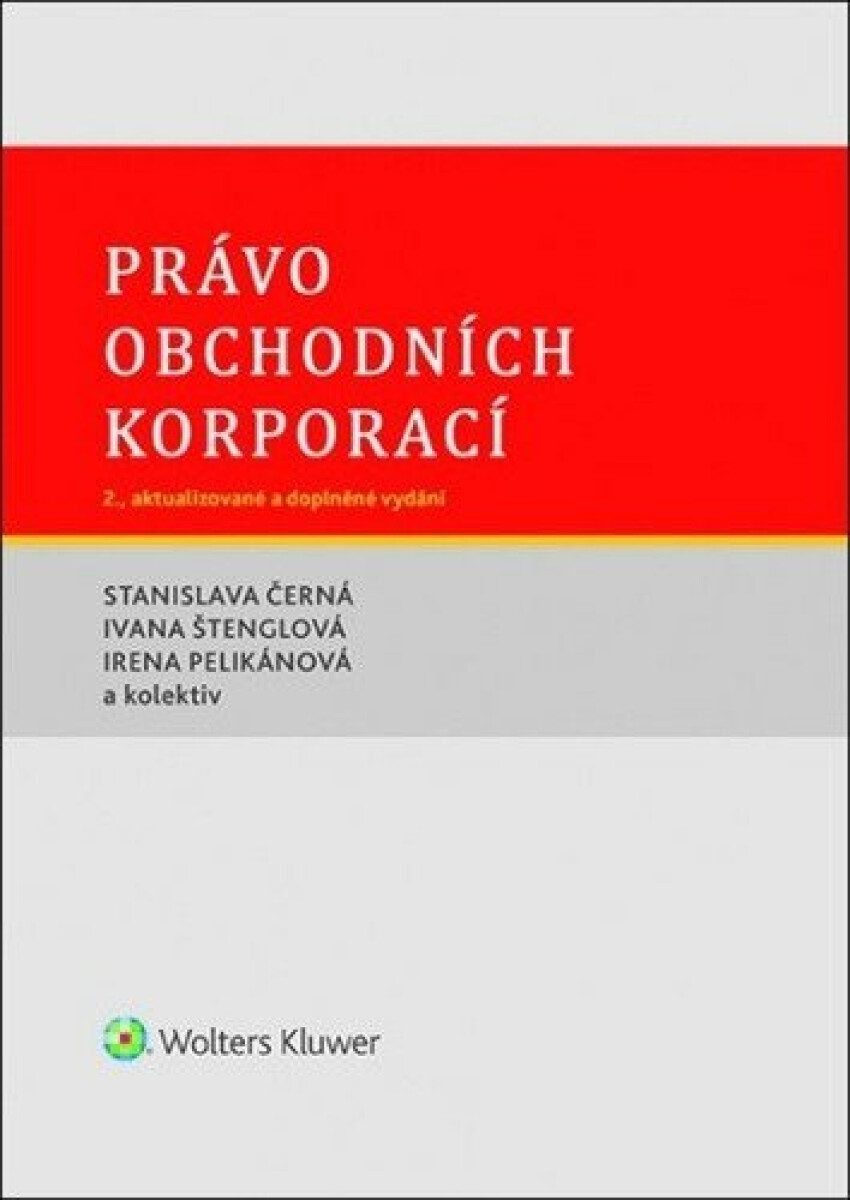 Kniha Právo obchodních korporací, 2. vydání