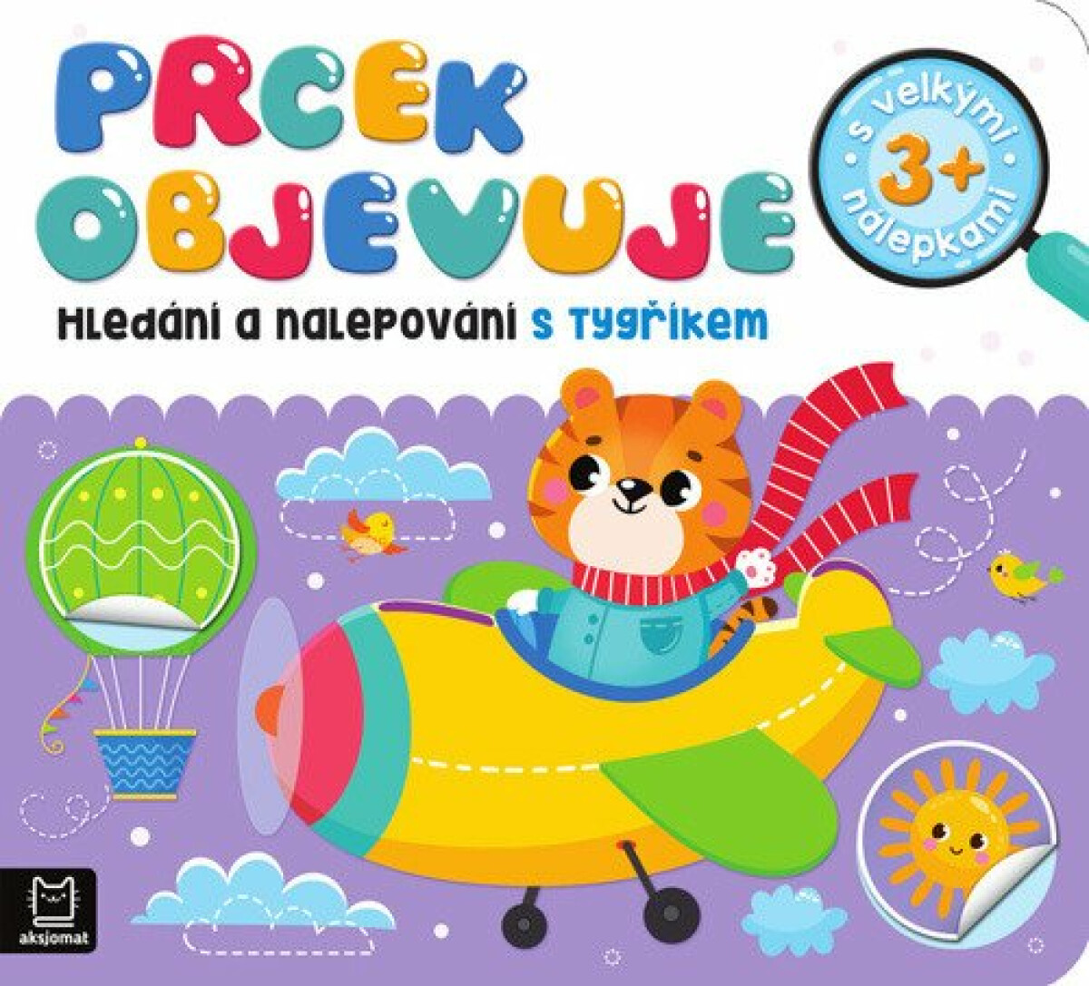 Kniha Prcek objevuje - Hledání a nalepování s tygříkem