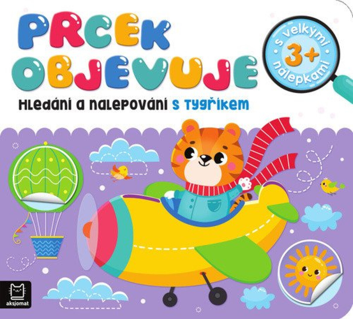 Kniha Prcek objevuje - Hledání a nalepování s tygříkem