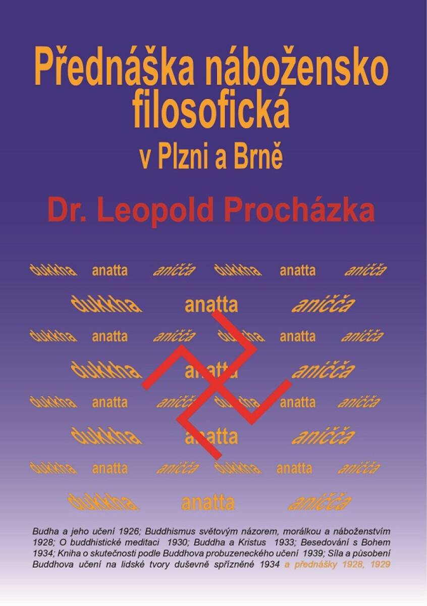 Přednáška nábožensko-filosofická v Plzni a Brně - Leopold Procházka