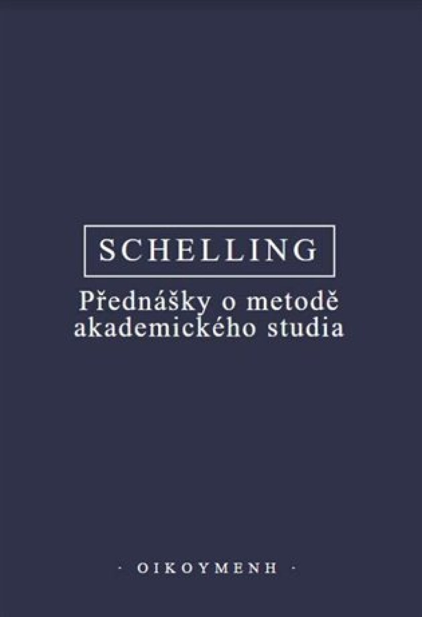 Kniha Přednášky o metodě akademického studia
