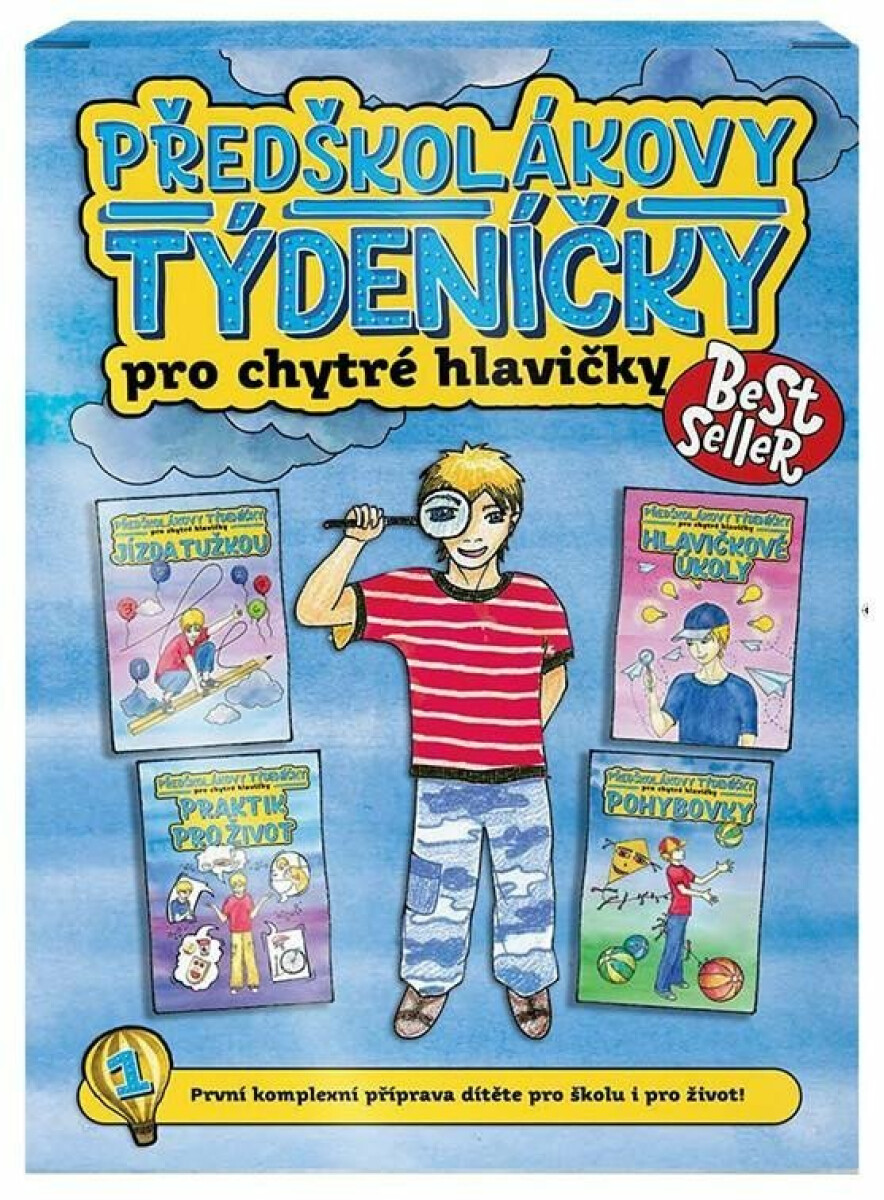 Kniha Předškolákovy týdeníčky pro chytré hlavičky