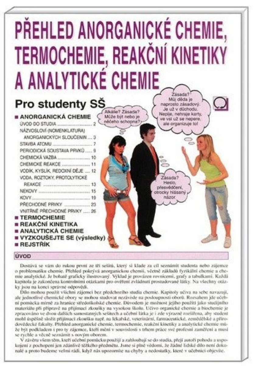 Kniha Přehled anorganické chemie, termochemie, reakční kinetiky a analytické chemie