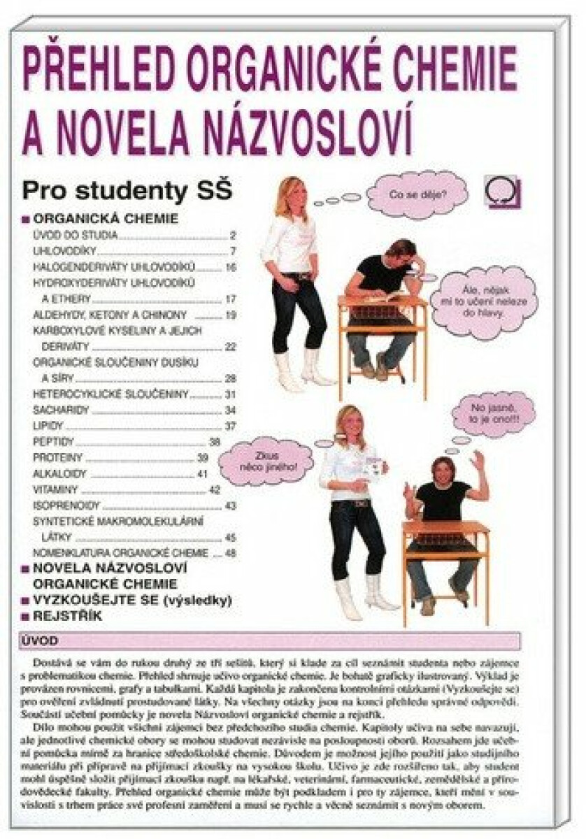 Kniha Přehled organické chemie a novela názvosloví