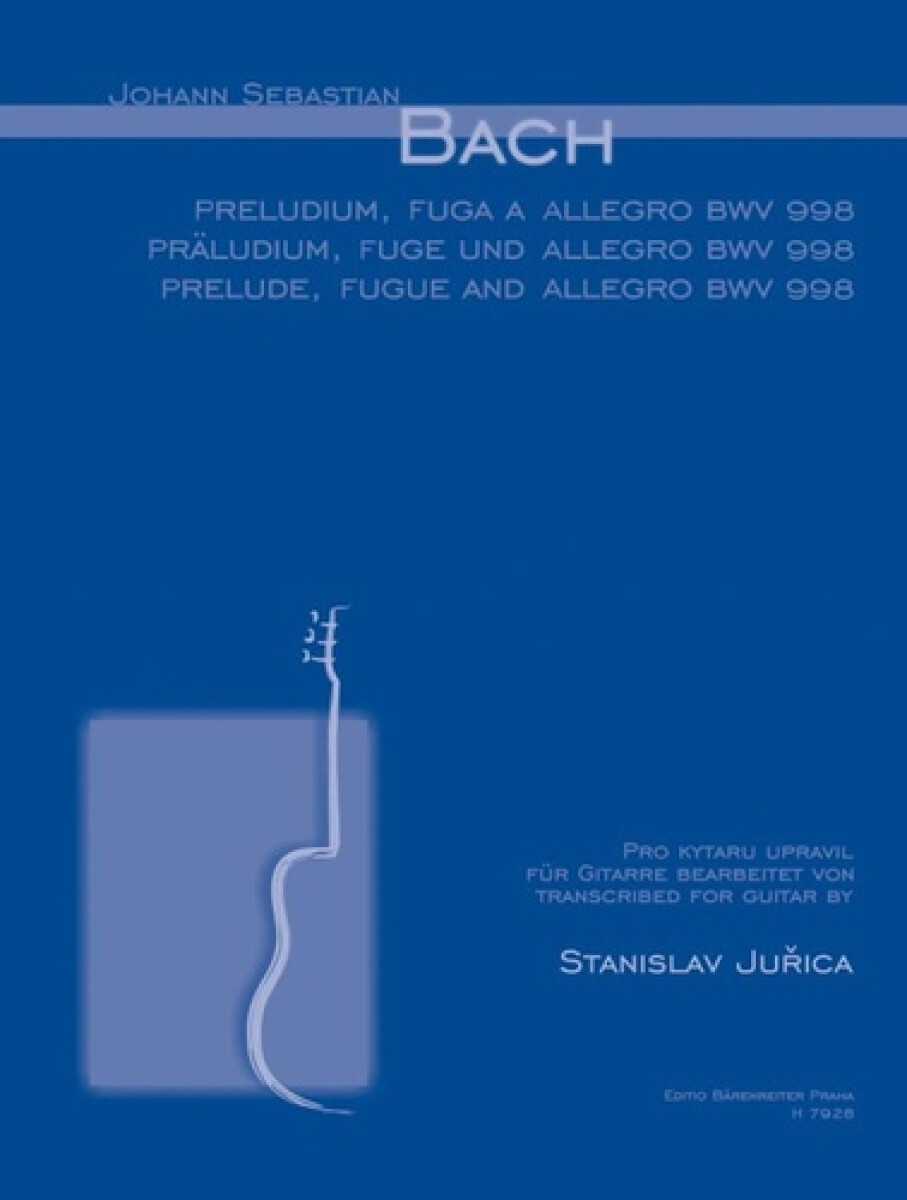 Kniha Preludium, fuga a allegro BWV 998