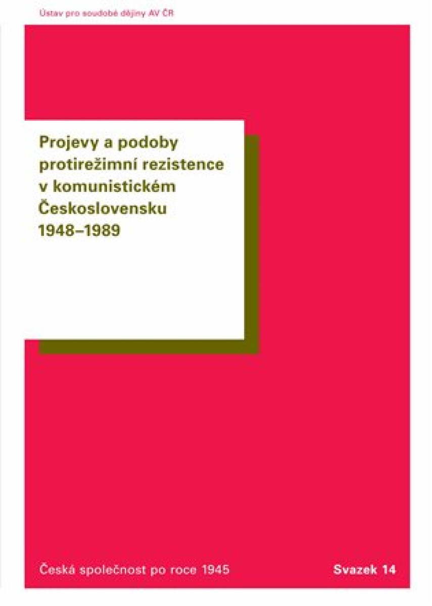 Kniha Projevy a podoby protirežimní rezistence v komunistickém Československu 1948–1989