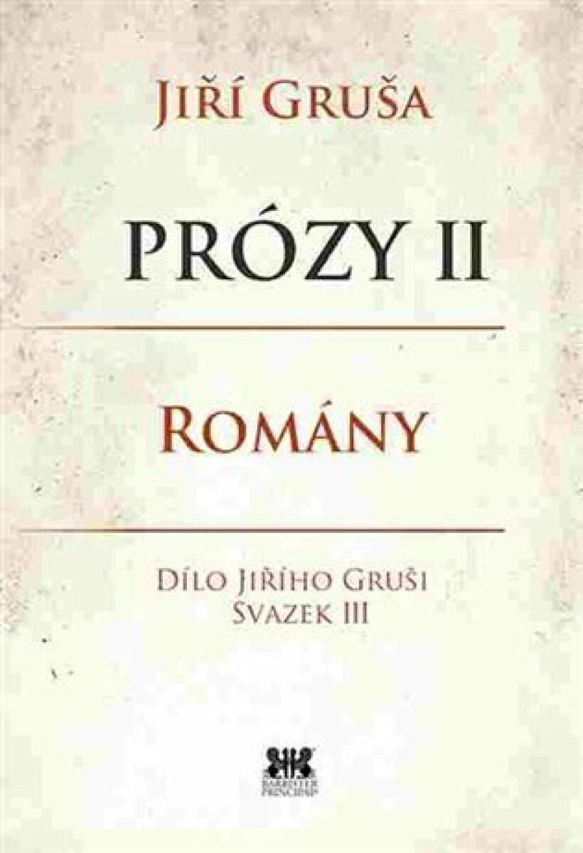 Kniha Prózy II - Romány