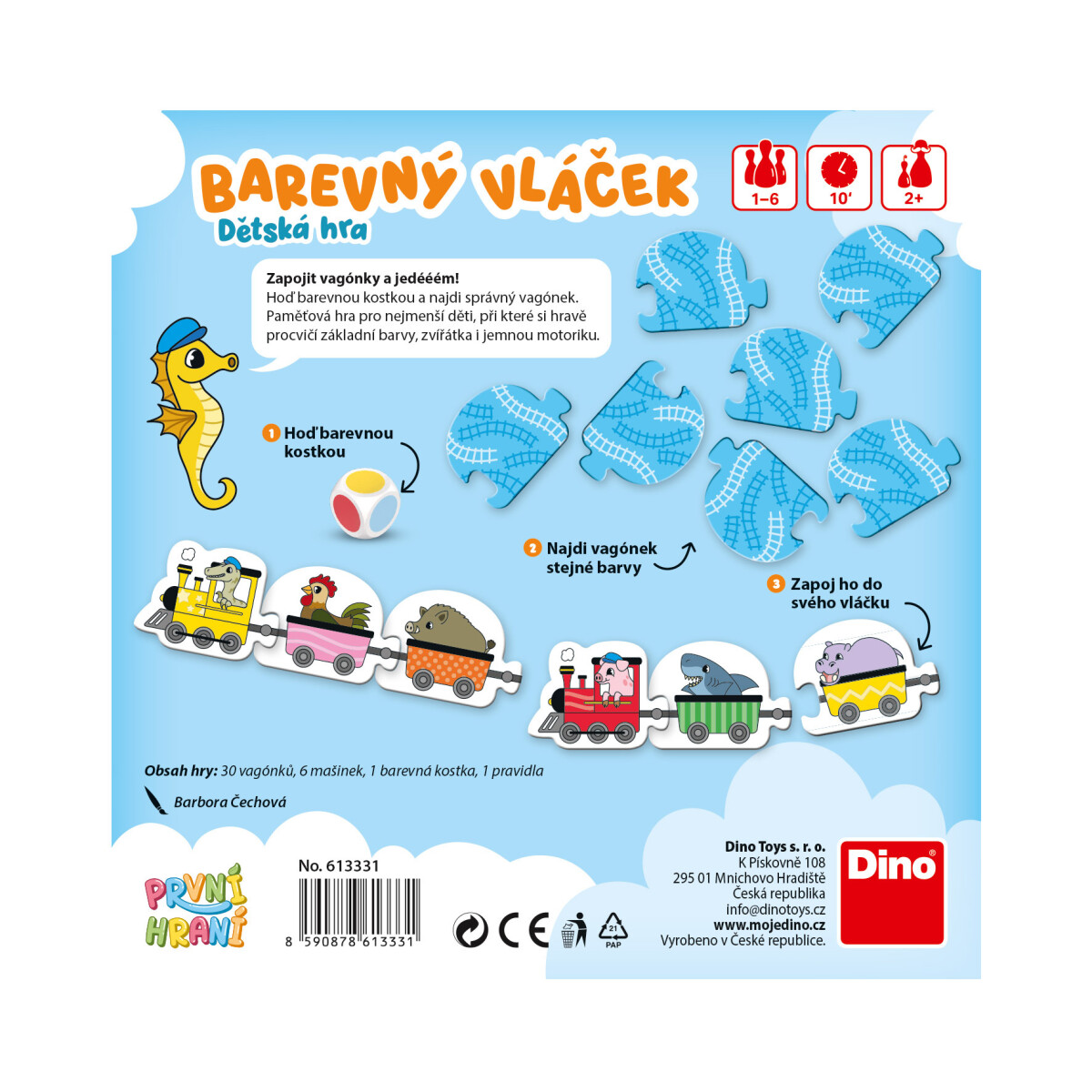 První hraní: Barevný vláček