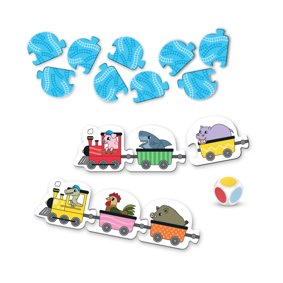 První hraní: Barevný vláček