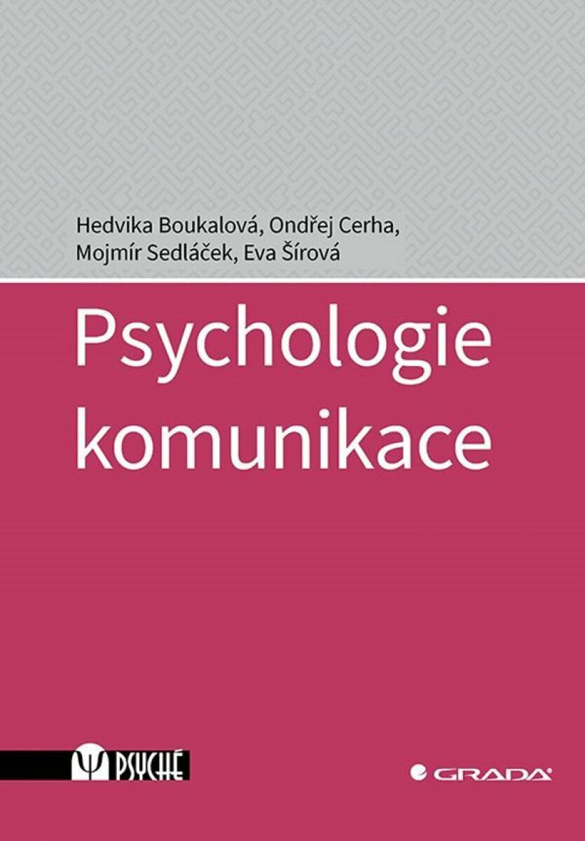 Kniha Psychologie komunikace