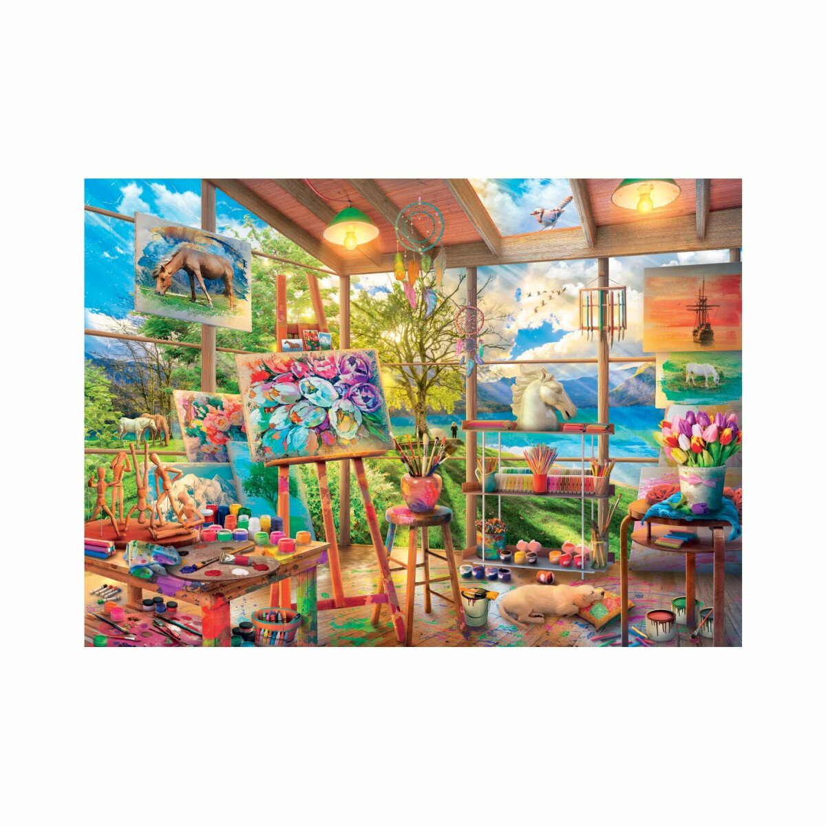 Puzzle Malířský ateliér 2000 dílků - Neznámý (obrázek 4)