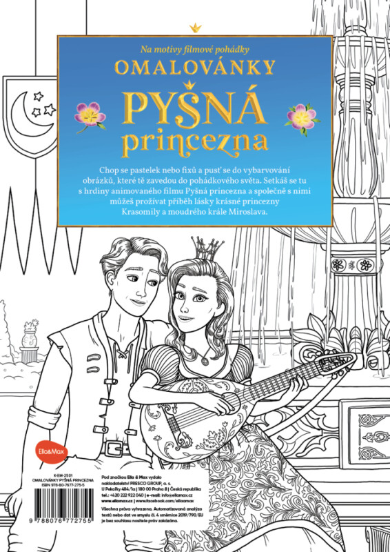 Pyšná princezna – Omalovánky na motivy filmové pohádky (obrázek 6)