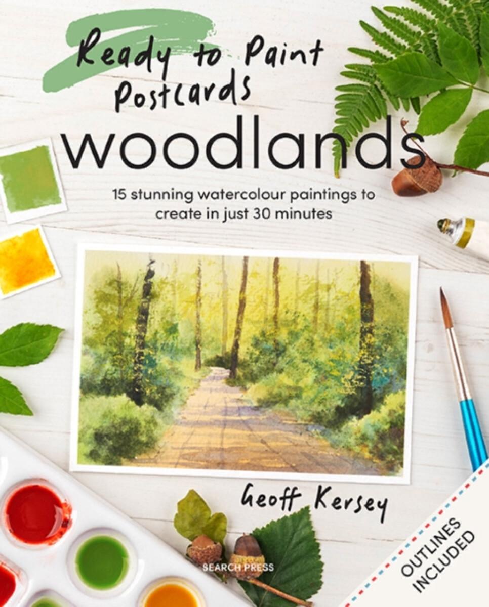 Kniha Ready to Paint Postcards: Woodlands