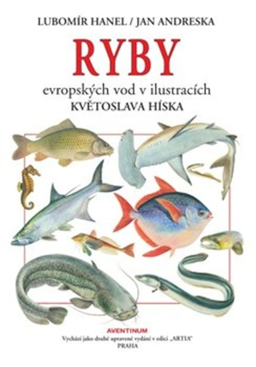 Kniha Ryby evropských vod v ilustracích Květoslava Híska