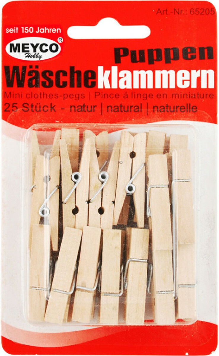 Sada dřevěných kolíčků 25x35mm