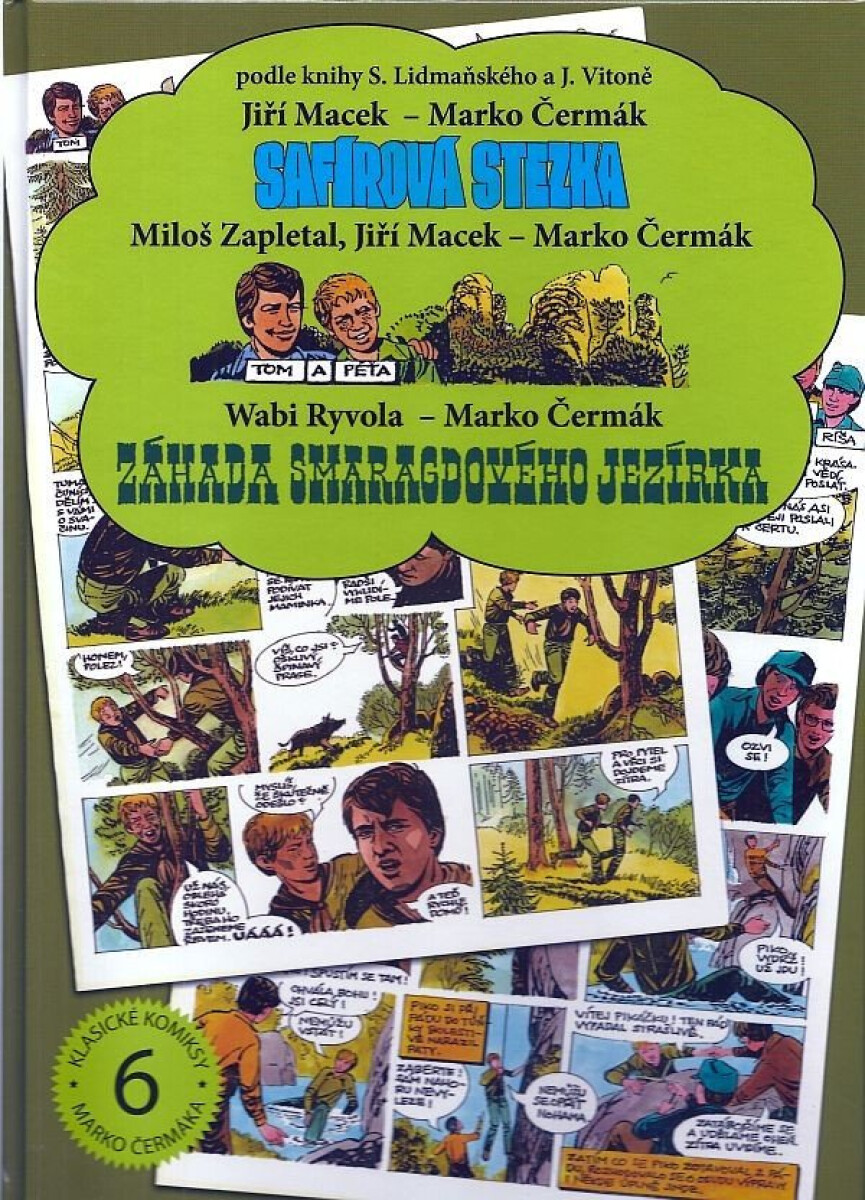 Kniha Safírová stezka / Tom a Péťa / Záhada smaragdového jezírka