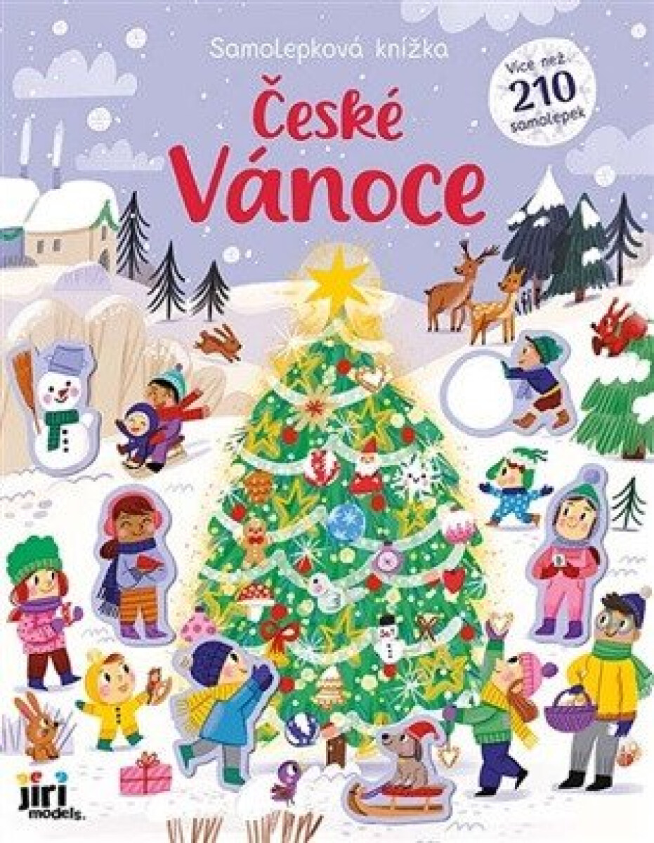 Kniha Samolepková knížka České Vánoce