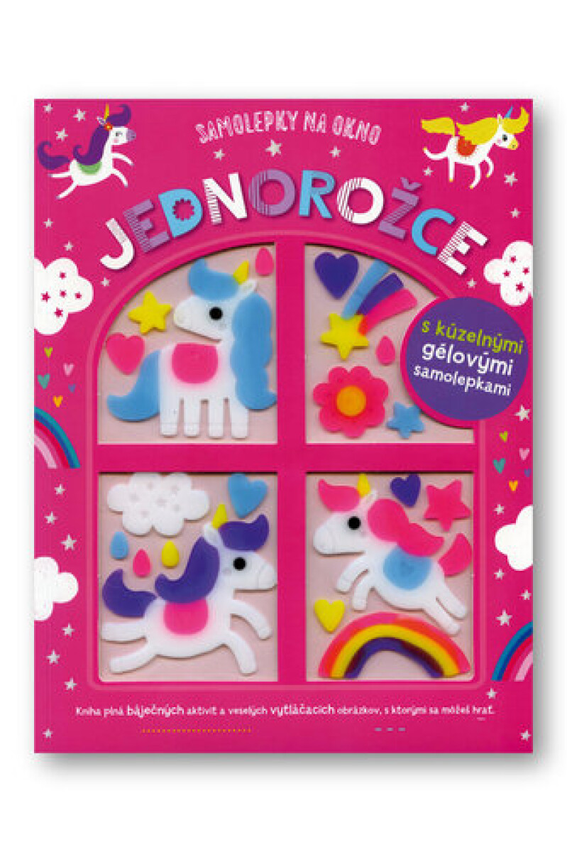 Kniha Samolepky na okná: Jednorožce