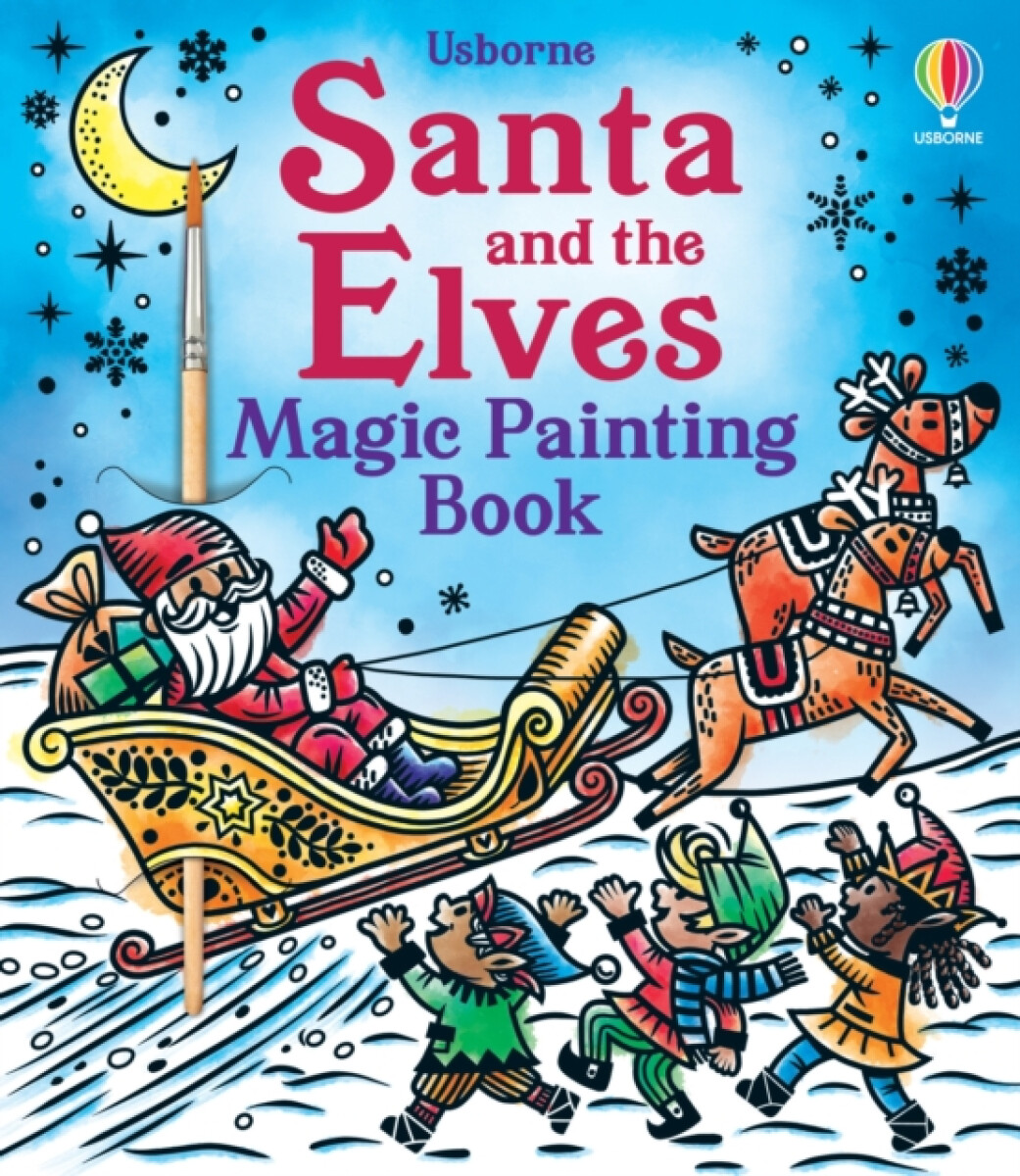 Kniha Santa and the Elves Magic Painting Book