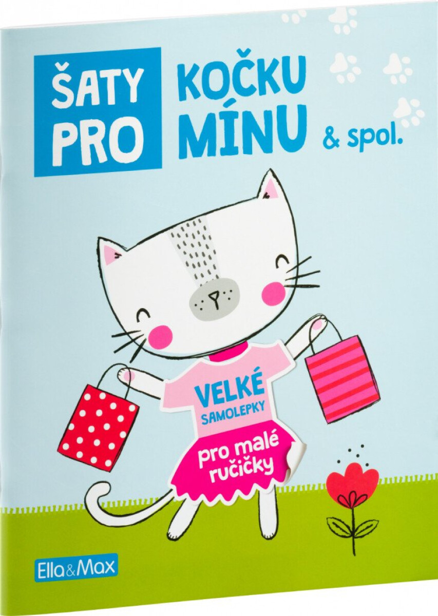 Kniha Šaty pro kočku Mínu. Kniha samolepek