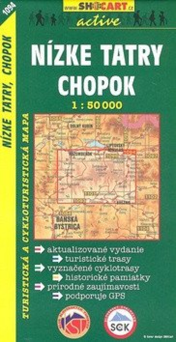 Nízke Tatry, Chopok 1:50 000 (Turistická mapa 1094)
