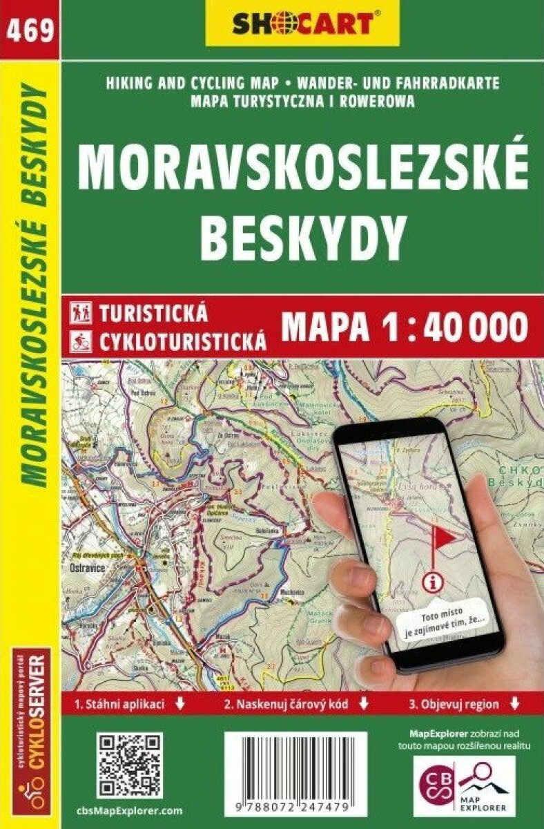 Moravskoslezské Beskydy 1:40 000