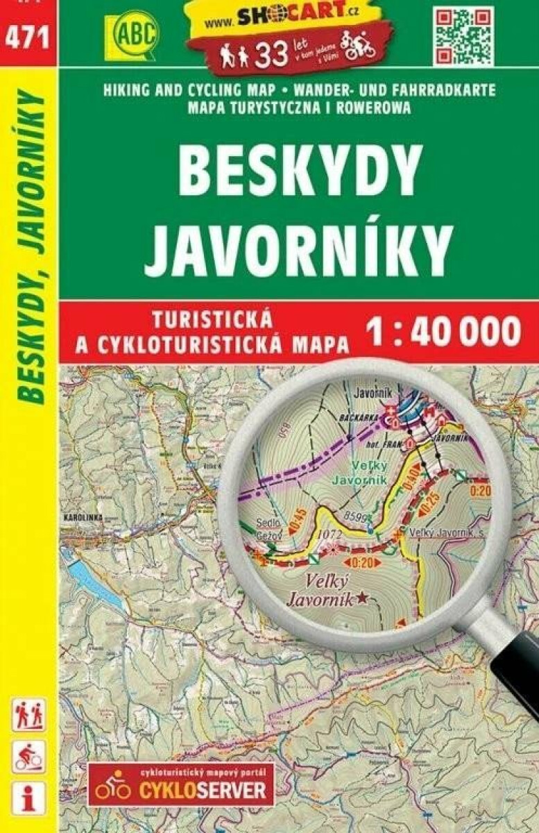 SC 471 Beskydy, Javorníky 1:40 000