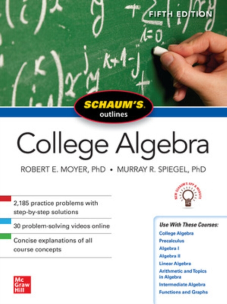 Kniha Schaum's Outline of College Algebra, Fifth Edition