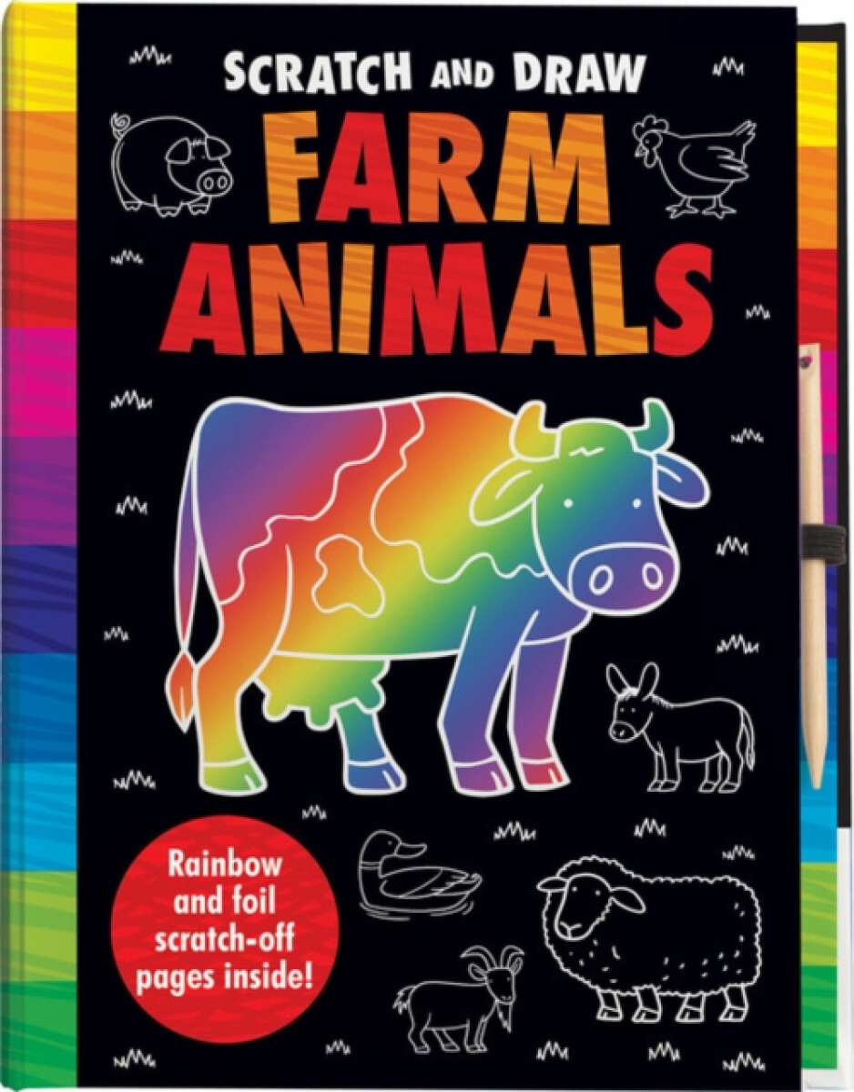 Kniha Scratch and Draw Farm Animals - Scratch Art Activity Book