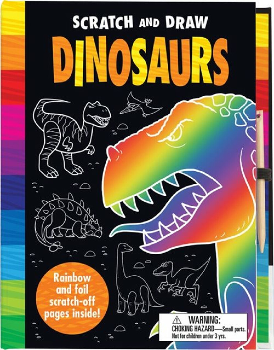 Kniha Scratch a Draw Dinosaurs - Scratch Art Activity Book