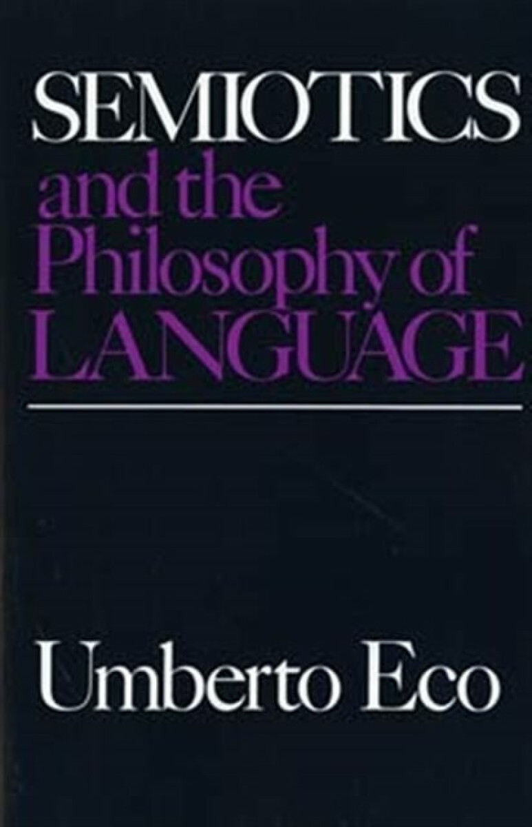 Kniha Semiotics and the Philosophy of Language