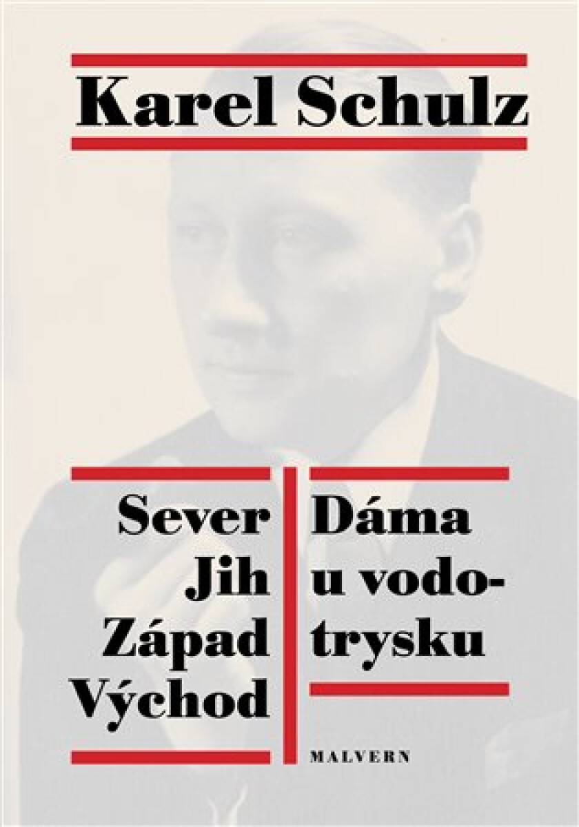 Kniha Sever Jih Východ Západ. Dáma u vodotrysku