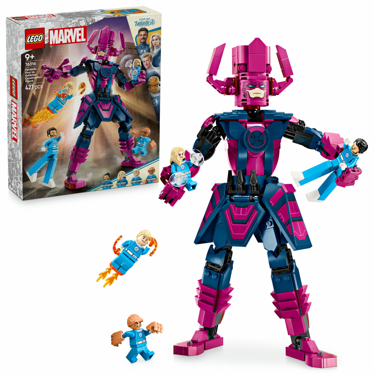 Fantastická čtyřka vs. sestavitelná figurka Galactuse - LEGO® Marvel (76316) (obrázek 3)
