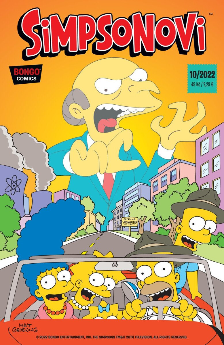 Kniha Simpsonovi 10/2022
