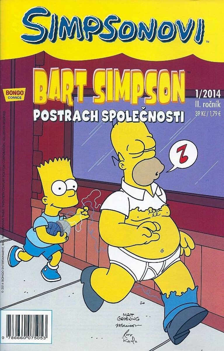 Kniha Simpsonovi - Bart Simpson 1/2014 - Postrach společnosti