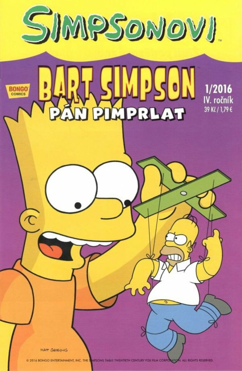 Kniha Bart Simpson: Pán pimprlat