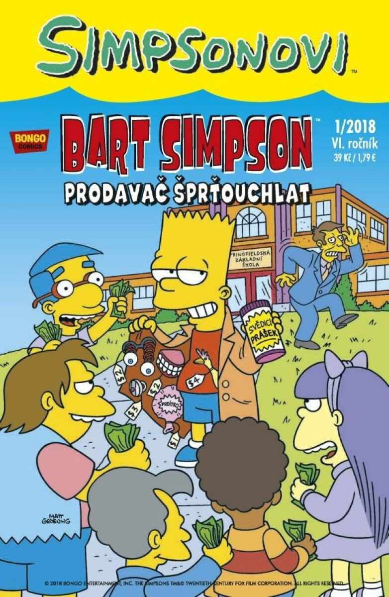 Kniha Bart Simpson: Prodavač šprťouchlat