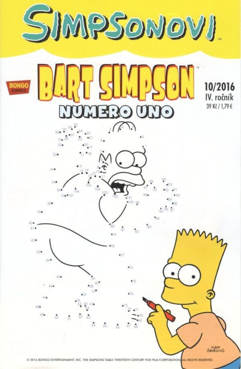 Bart Simpson: Numero uno koupíte na Knihydobrovsky.cz