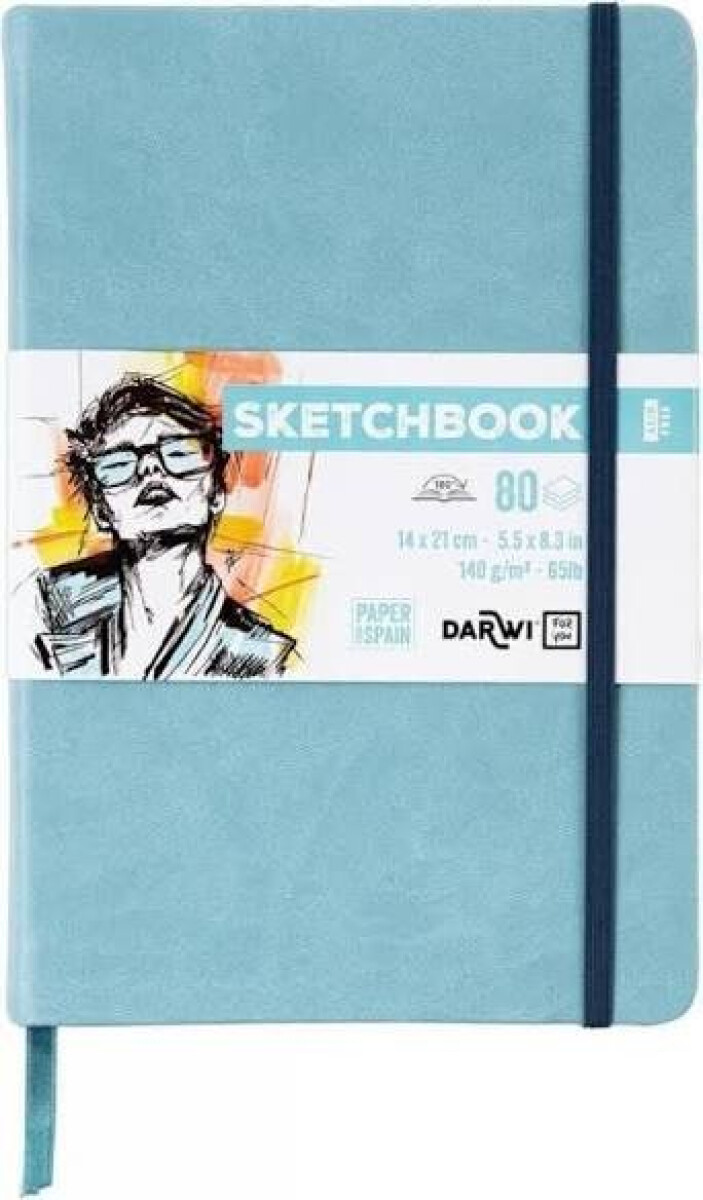 Sketchbook Darwi 14x21 Soft blue