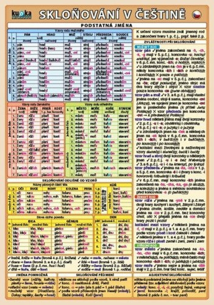 Kniha Skloňování v češtině