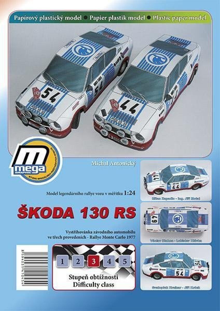 Kniha Škoda 130RS Rallye Monte Carlo